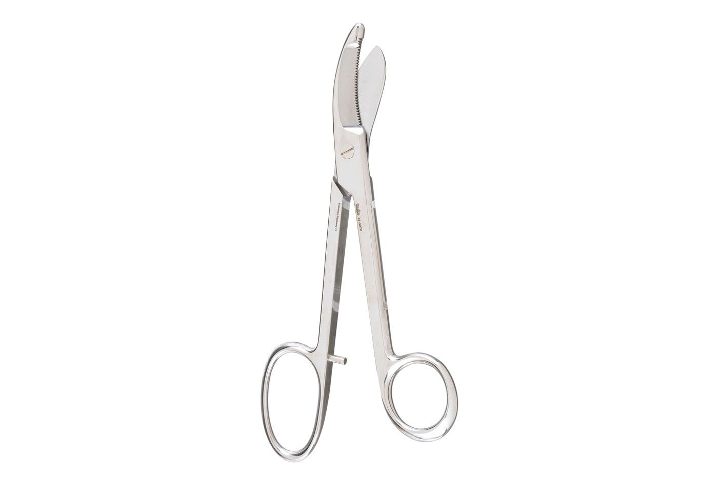 Bruns bandage scissors with serrated blade, 23cm