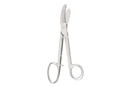 Bruns bandage scissors with serrated blade, 23cm
