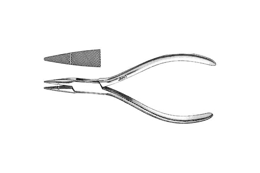 Flat nose plier conical pointed 19cm