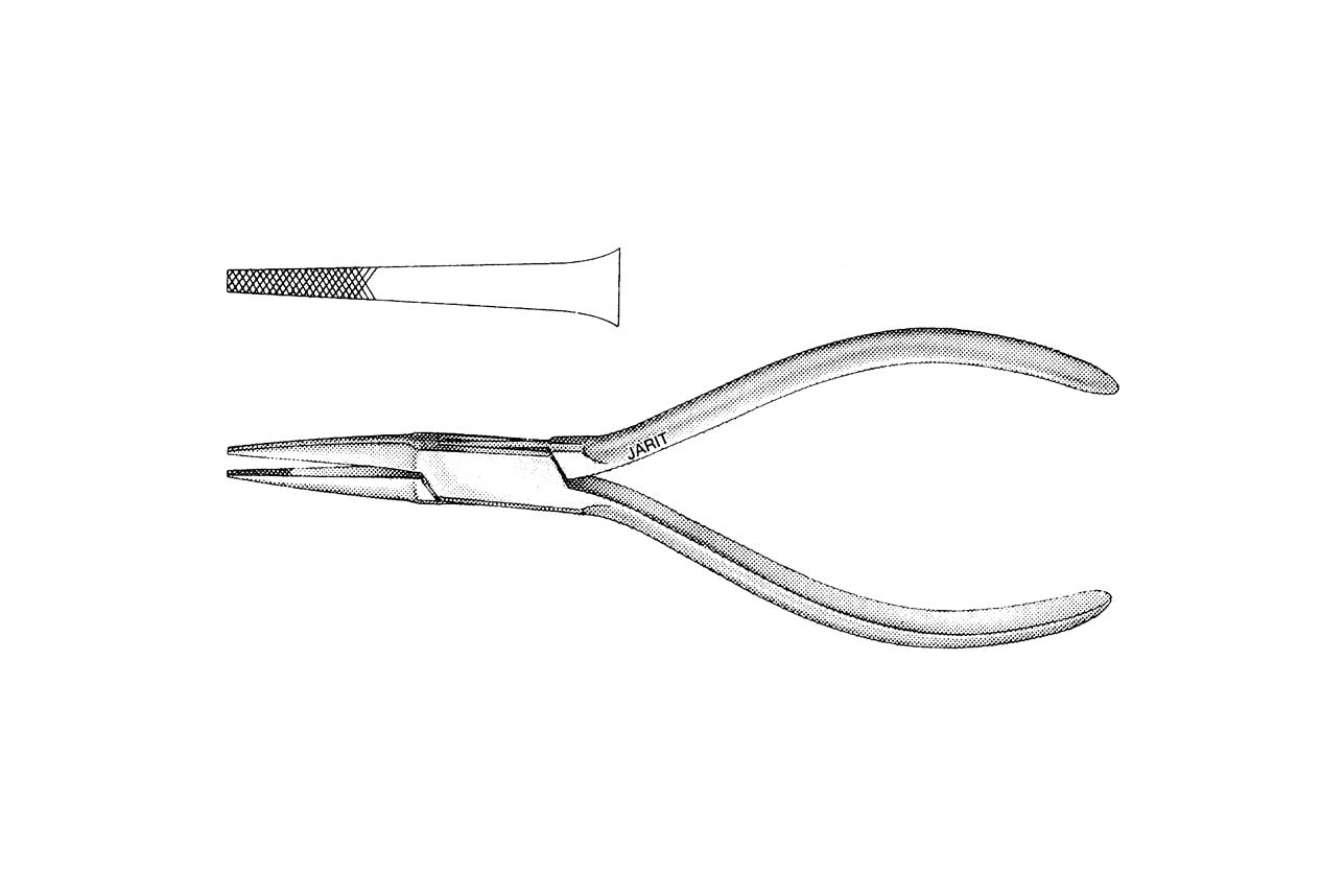 Flat nose plier 17cm