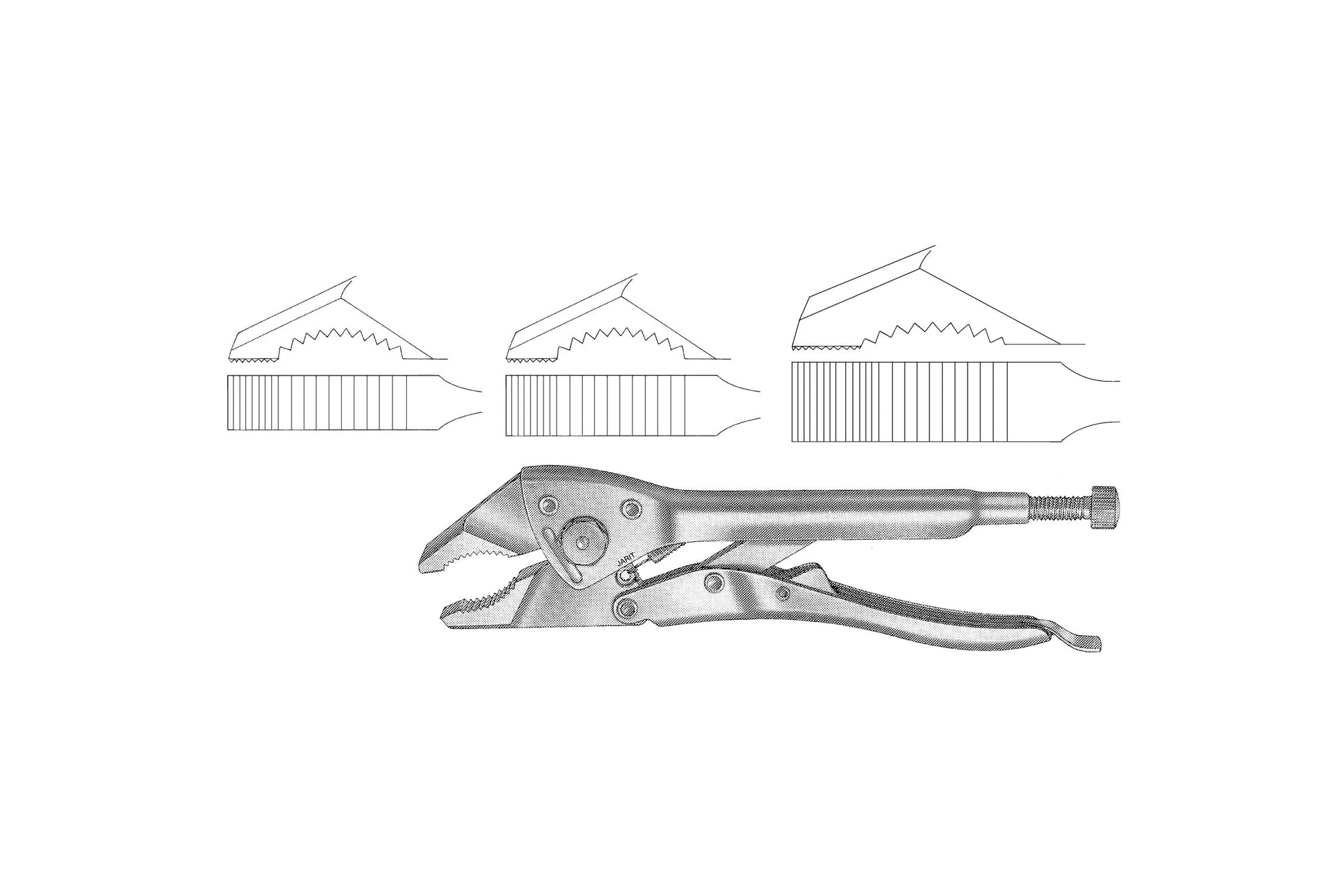 Needle nose locking plier