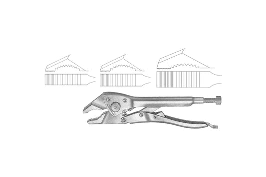 Needle nose locking plier
