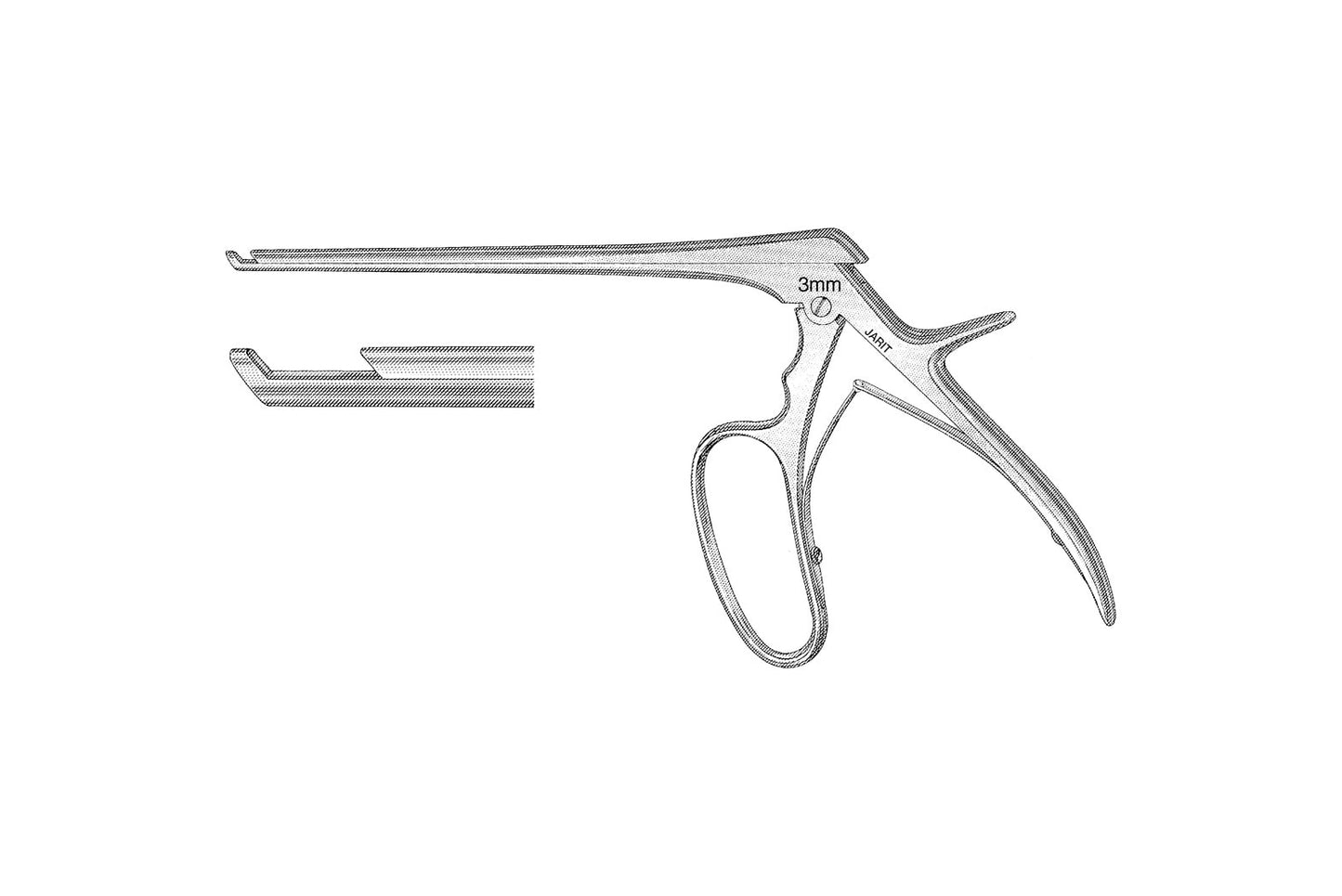 Oldberg laminectomy rongeur 7mm bite 18cm working length