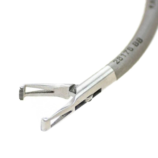 Storz Curved Up Fenestrated Allis Forceps S/A, Spring Handle