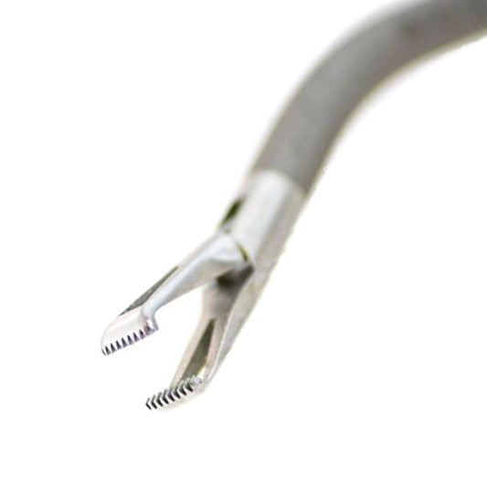 Storz Angled Fenestrated Allis Forceps S/A, Spring Handle
