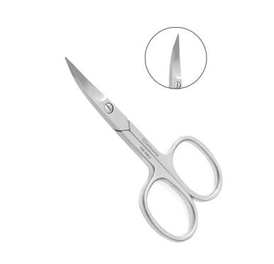 3-1/2" Curved Mirror Finish Cuticle Scissors 