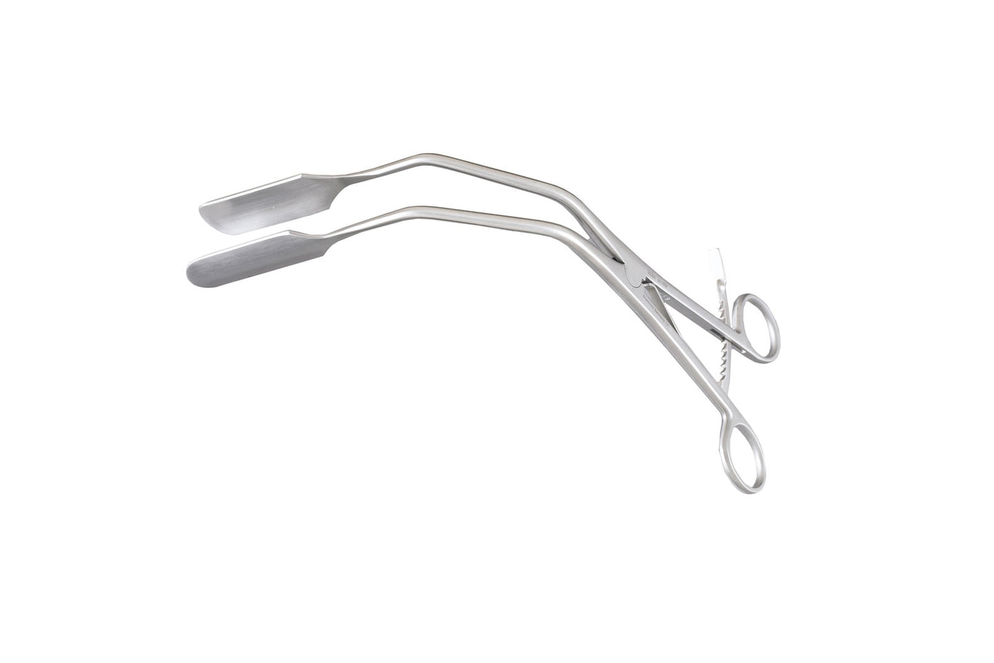Lateral vaginal retractor with ratchet 21cm