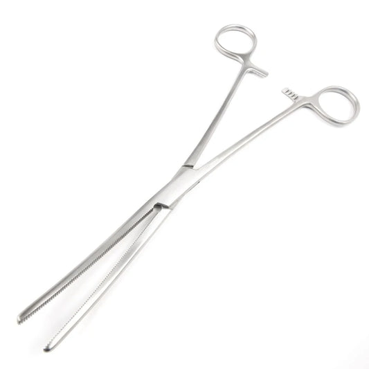 Rochester-Pean hemostatic forceps with curved jaws