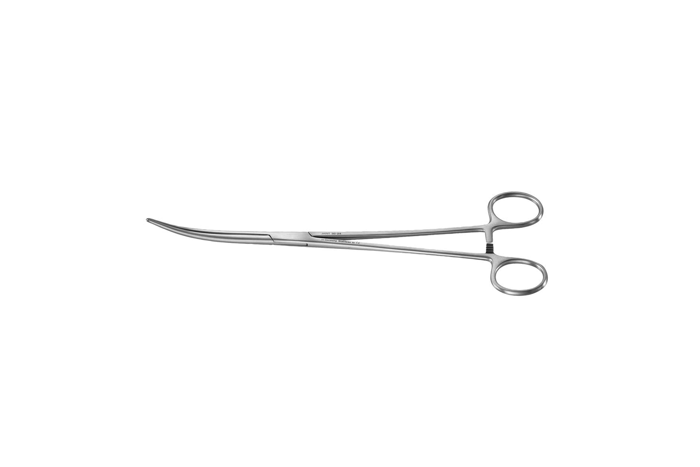 Crafoord bronchus clamp, curved, 24cm