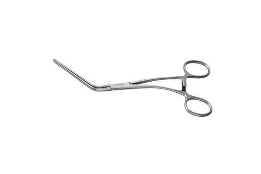 DeBakey pediatric vascular clamp, 45-degree angled, 13cm