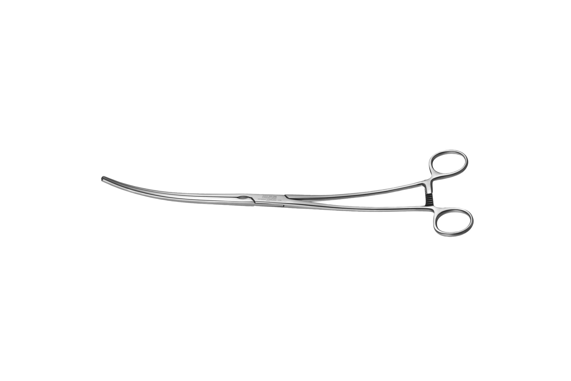DEBAKEY aortic aneurysm clamp, 28cm curved with atraumatic jaws
