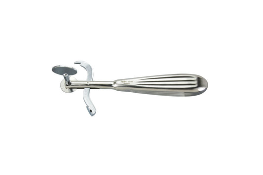 Walton finger ring saw with fine-toothed blade and guide