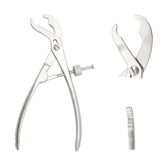 Kern self-centering bone holding forceps with ratchet