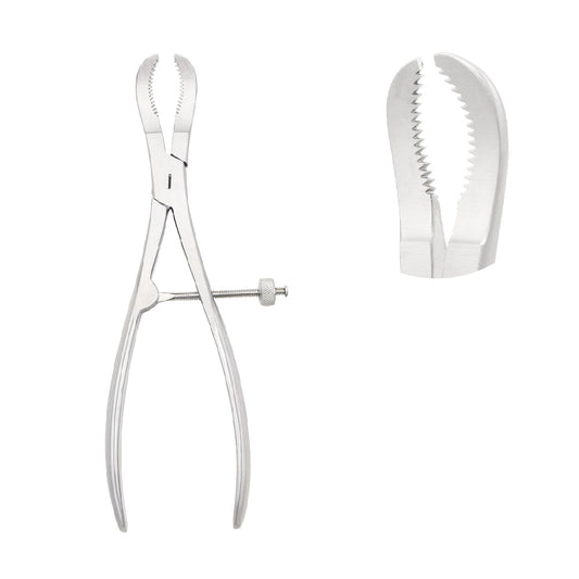 Self-centering bone holding forceps thread fixation 19cm