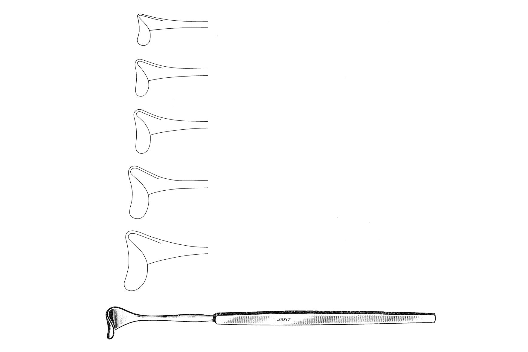 Desmarres eyelid retractor, 16cm