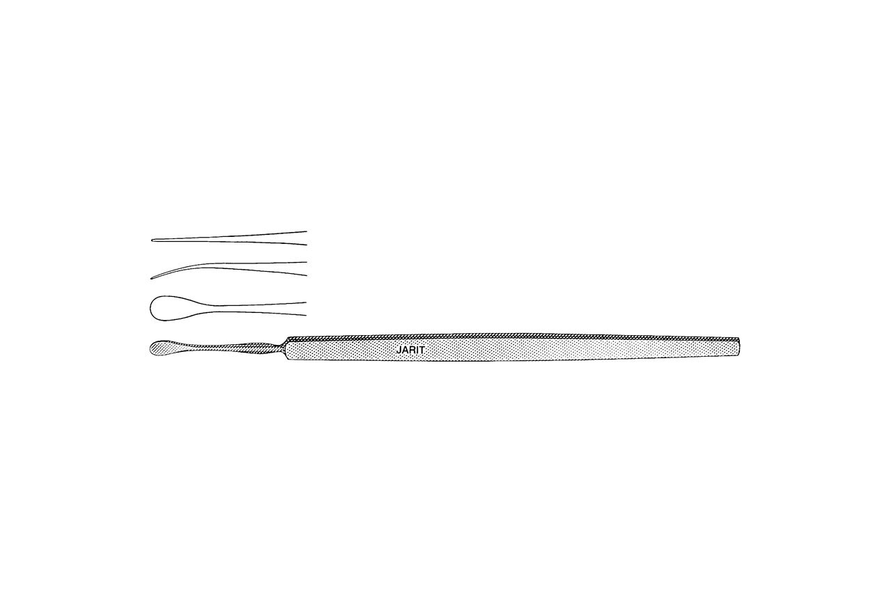 Gill corneal knife with light curve, 12cm