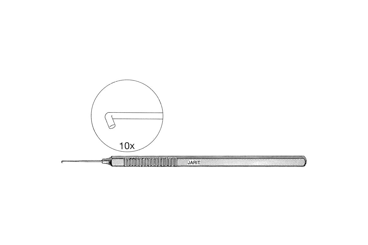 Sinskey iris and IOL hook with 0.2mm tip, 11.5cm, titanium