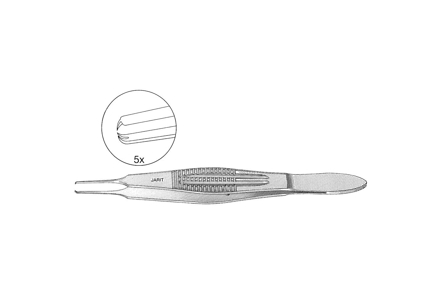 Elschnig fixation forceps 11cm