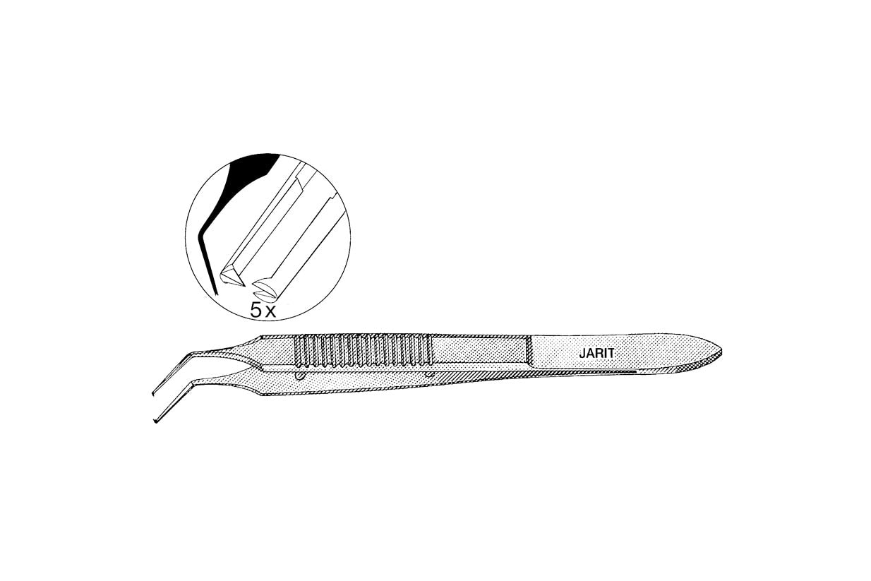 Kelman-McPherson very delicate forceps with 7.5mm tips