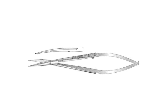 Westcott titanium ophthalmic scissors curved pointed 11cm RD-1481T