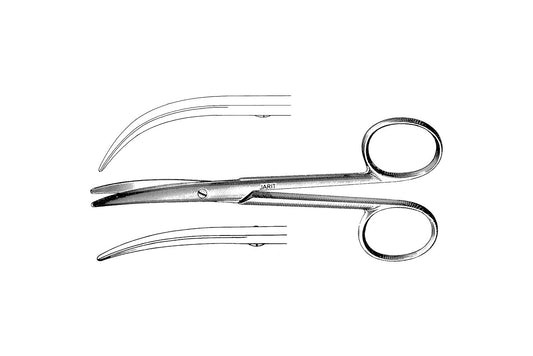 Enucleation scissors curved 11cm