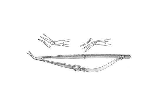 Castroviejo corneal scissors 11cm with 15mm left-cutting blade