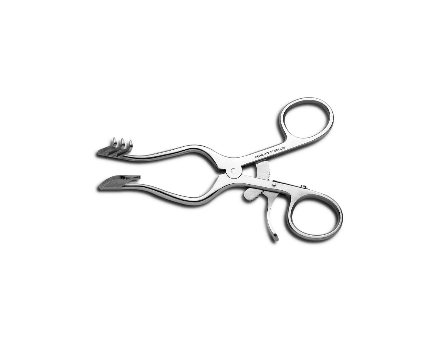 Perkins self-retaining retractor 13cm with ring handles