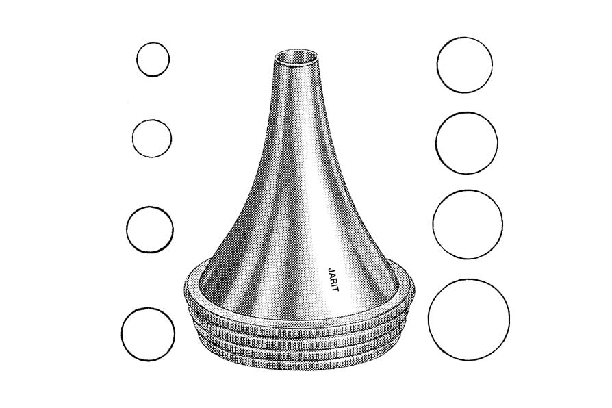 Hartmann ear specula set in four diameters