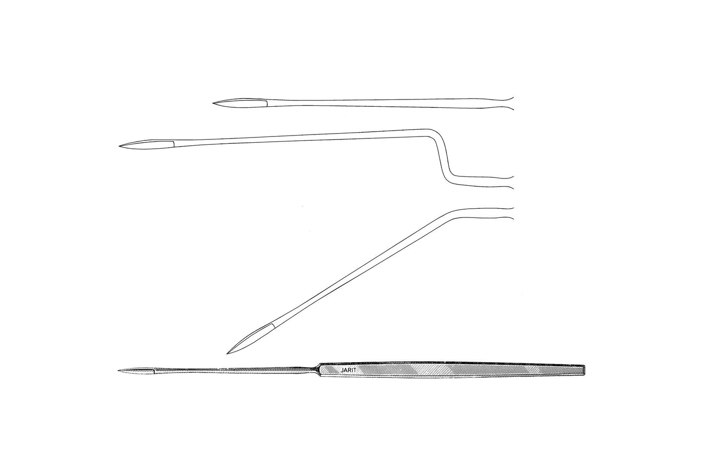 Sexton angled ear knife 17cm