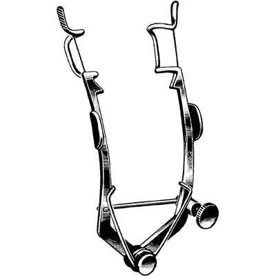 Week eye speculum, 8cm, German surgical steel