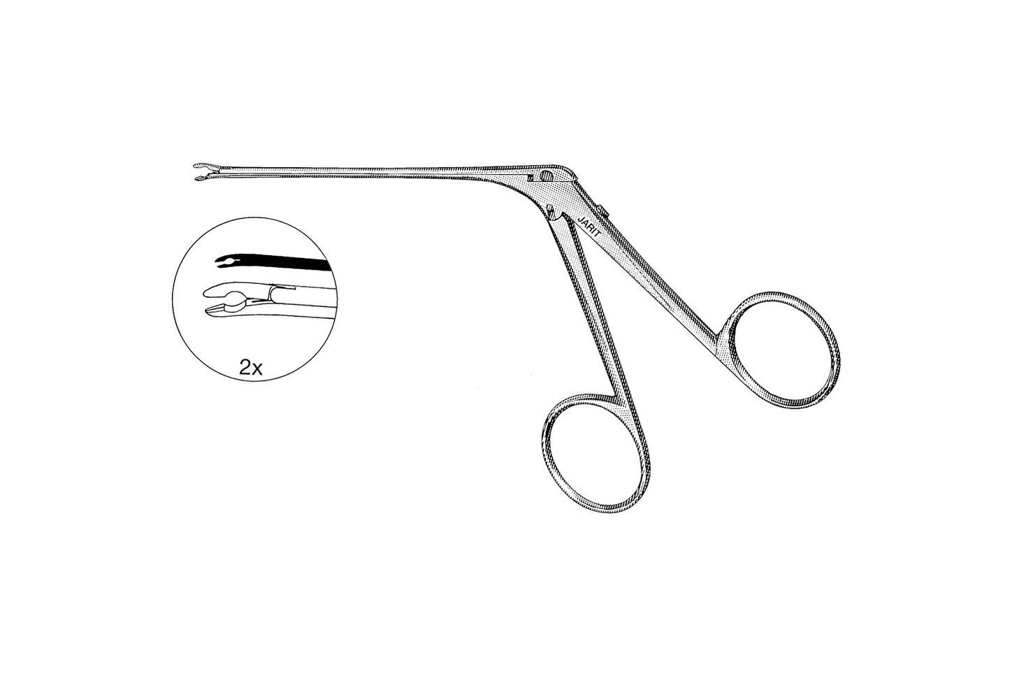 McGee wire bending forceps with 0.8 x 4.0mm jaws, 8cm
