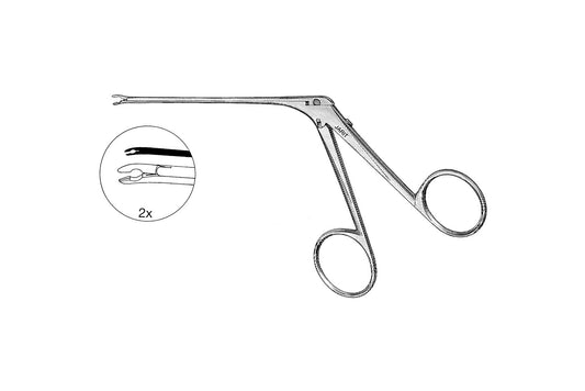 McGee wire bending forceps with 0.8 x 4.0mm jaws, 8cm