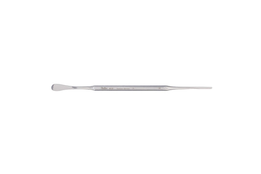 Spatula and packer with satin finish