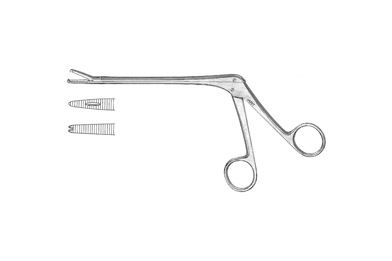 Noyes nasal polypus forceps with 1x2 teeth, 14.5cm