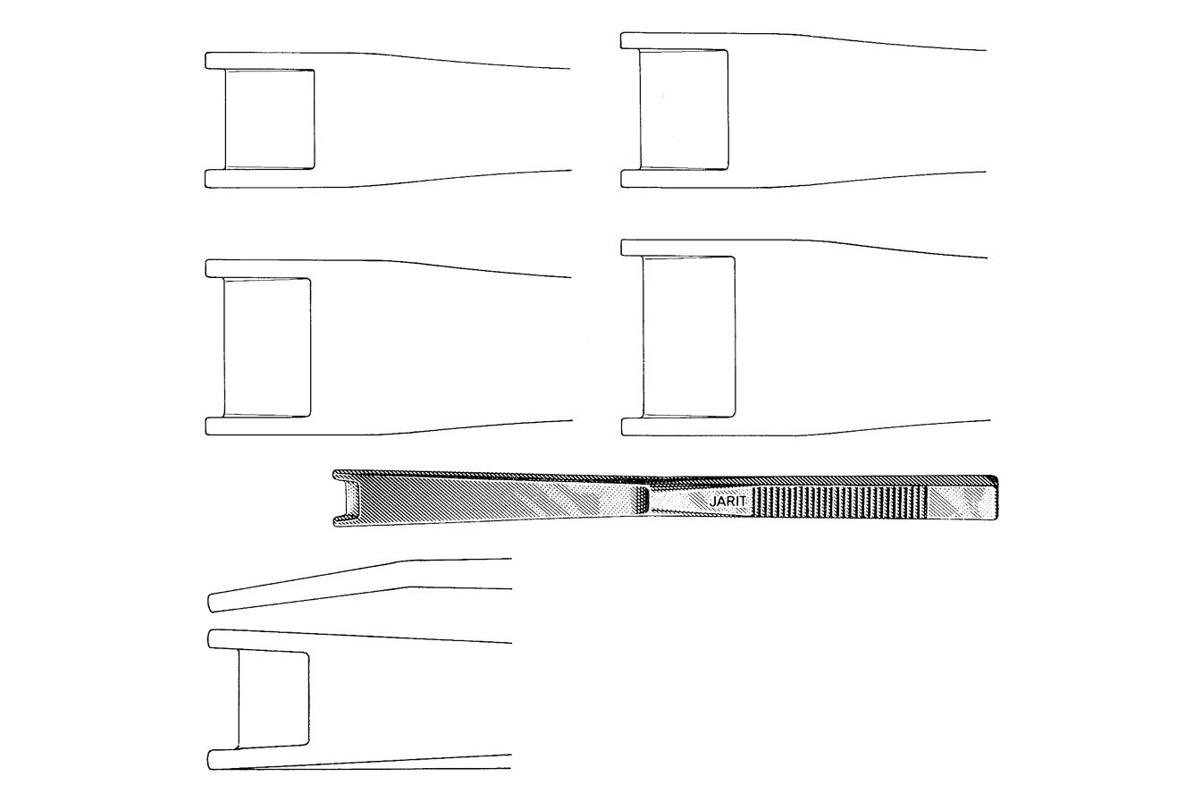 Cinelli osteotome wide-blade flat edge