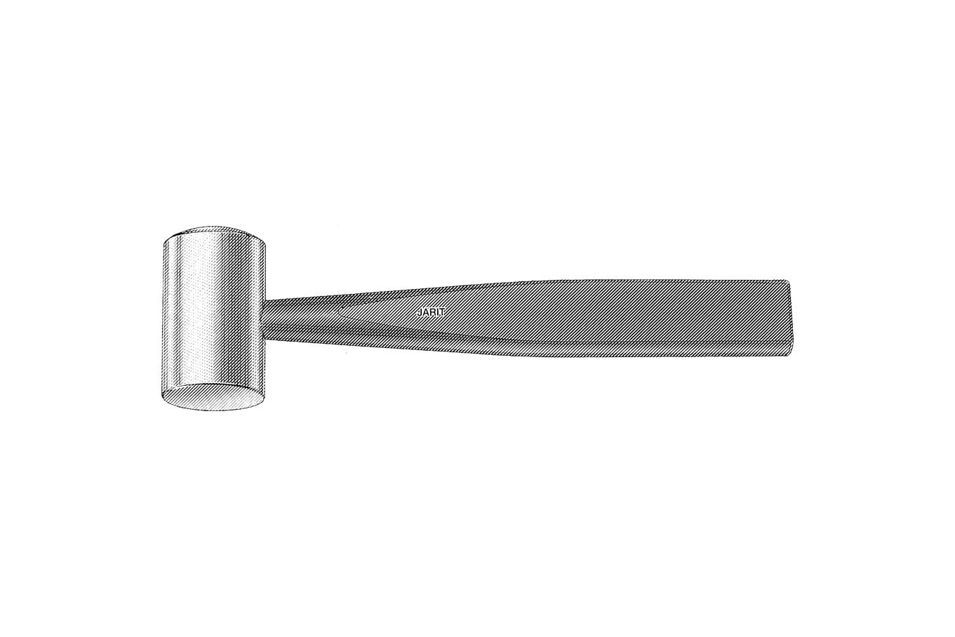Surgical mallet with implant-grade head 350g