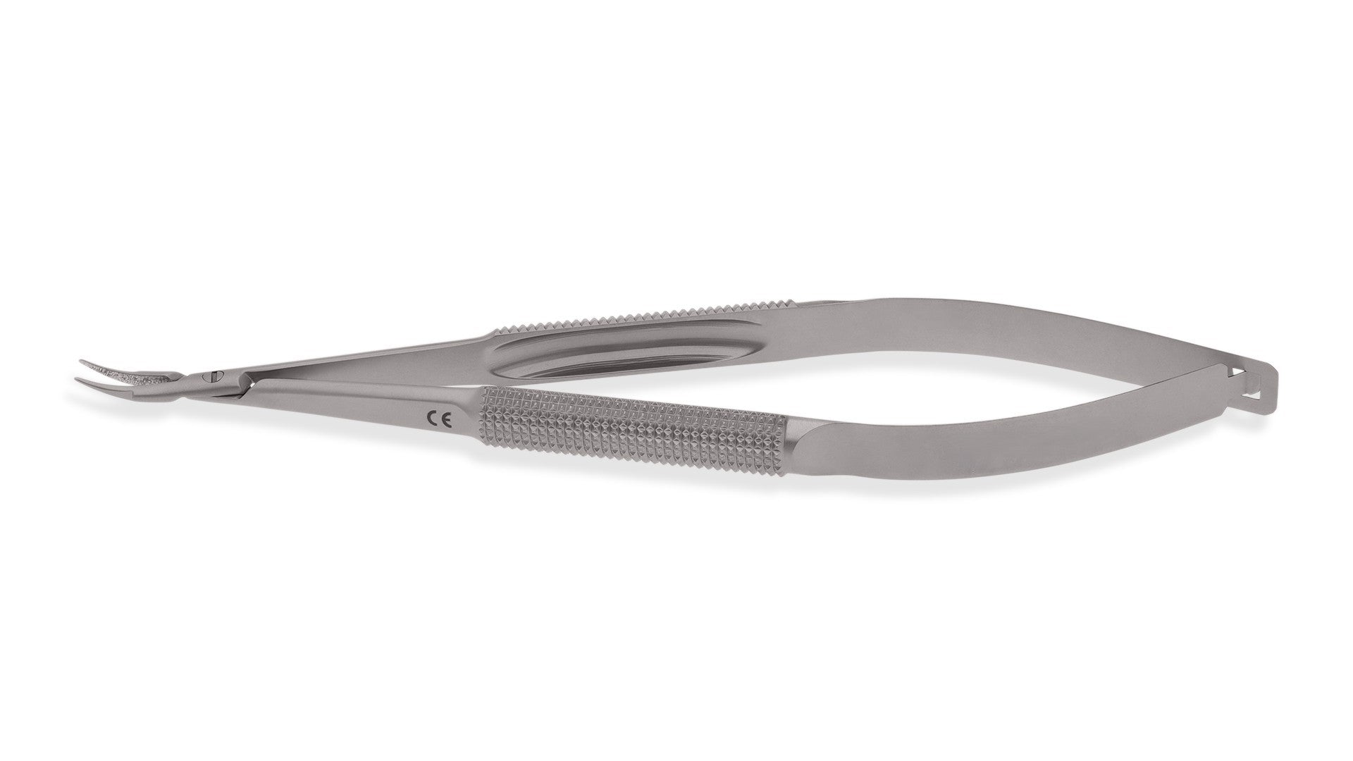 4 1/4" Micro Needle Holder, Delicate Curved Lock