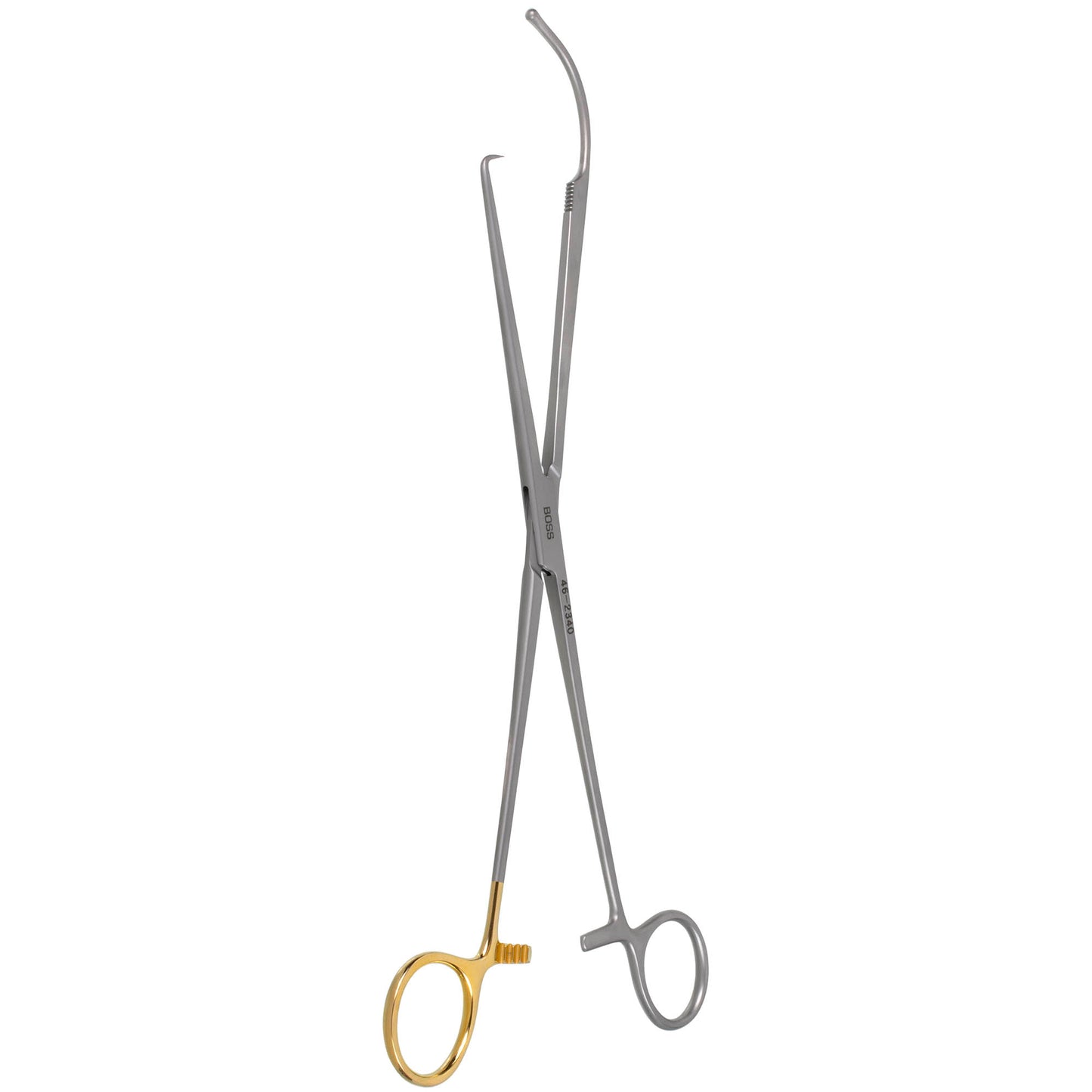  1/2 Hulka Tenaculum Forceps with a single tooth and a probe tip