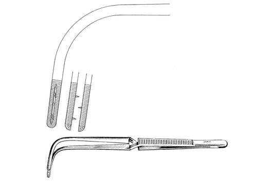 Jackson tampon forceps, 22 cm
