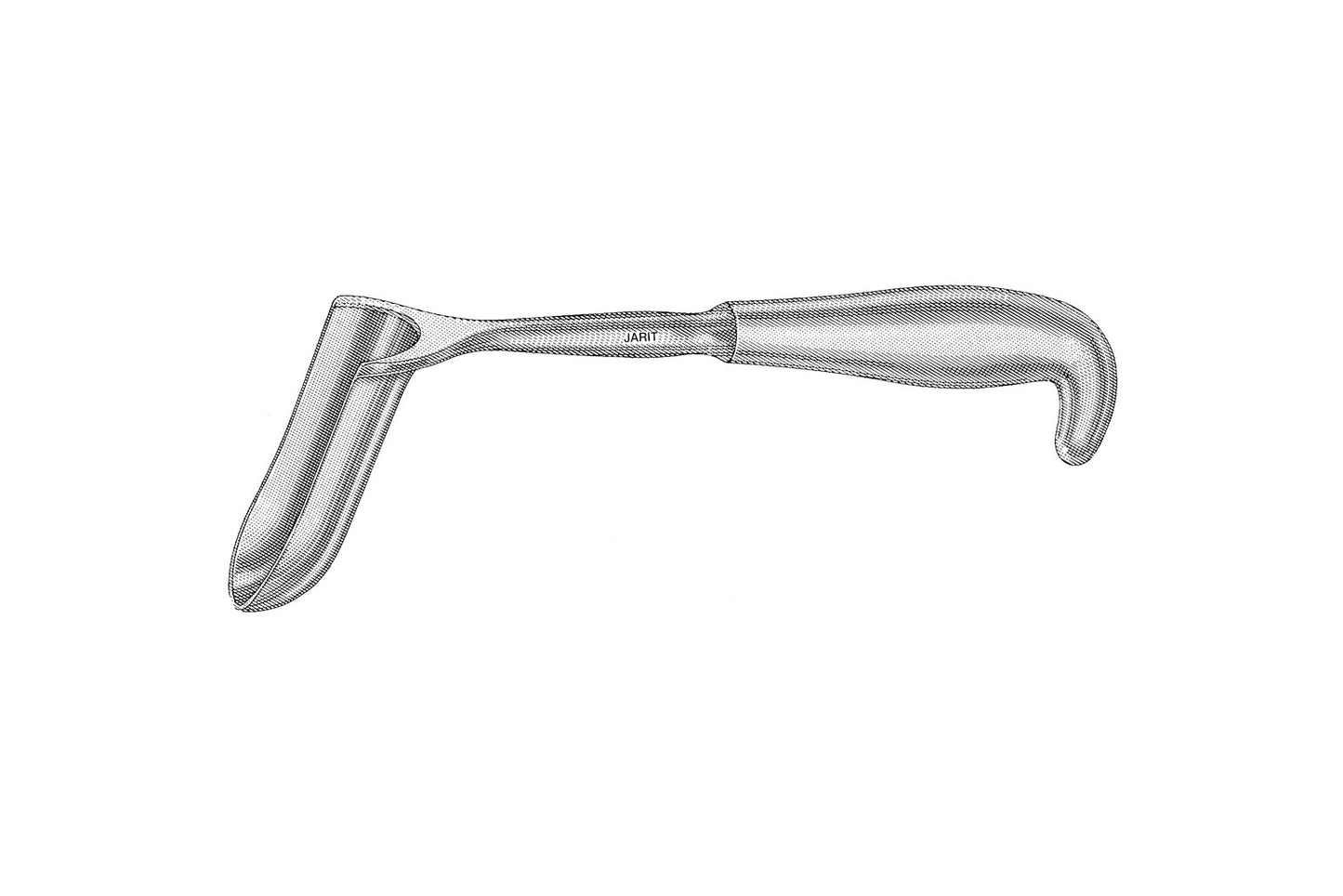 Hill-Ferguson rectal retractor with 6.4 x 2.2cm blade