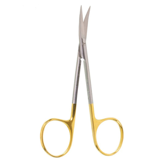 4 1/2" Iris Scissors, GG, Straight, One Blade Serrated