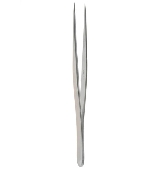 4 1/4 Jeweler Forceps w/platform x-fine