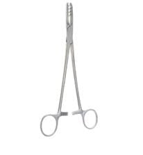 4 1/8" Baby Vascular Clamp 6mm spoon jaws straight shanks