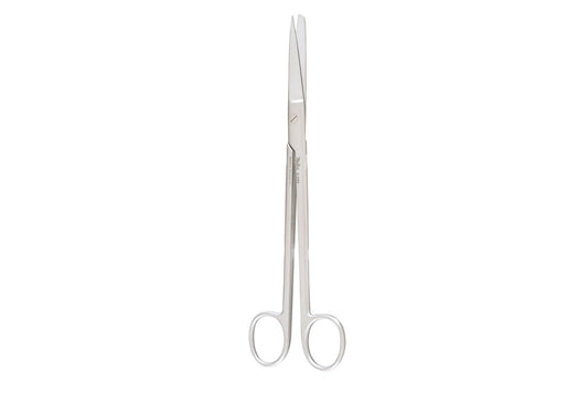 Sims gynecological scissors with pointed/blunt straight blades