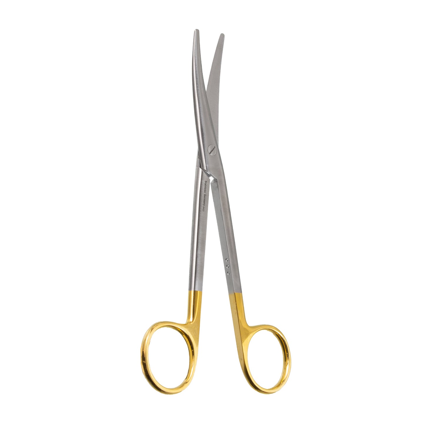 3/4" Mayo "GG" Scissors with serrated round blades that are bent.