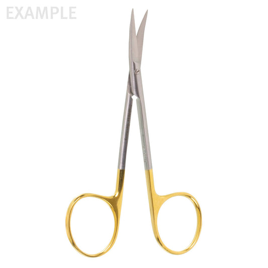 4 1/2'' Iris Scissors GG straight one blade serr