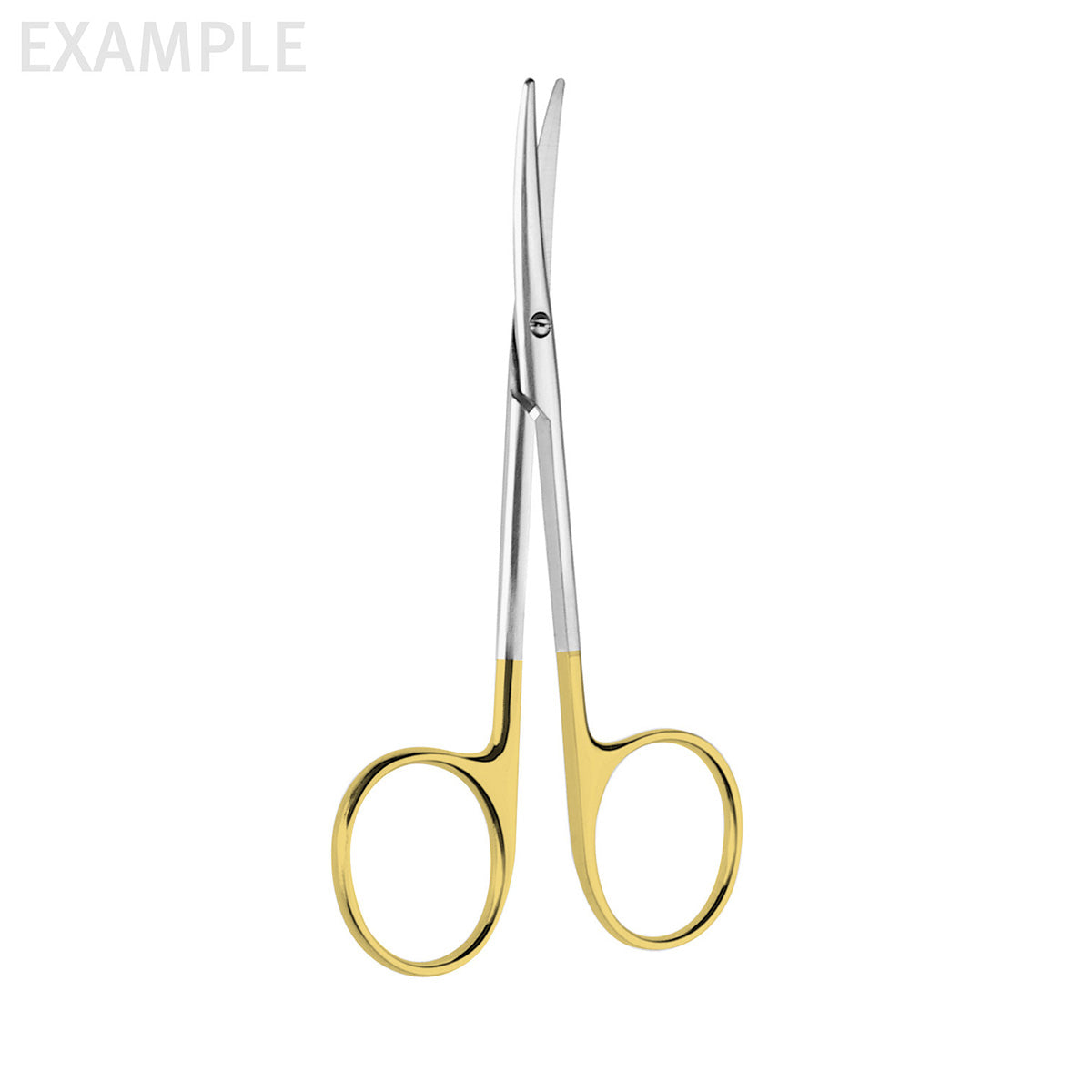 4 1/2" Strabismus Scissors GG curved one blade serr.