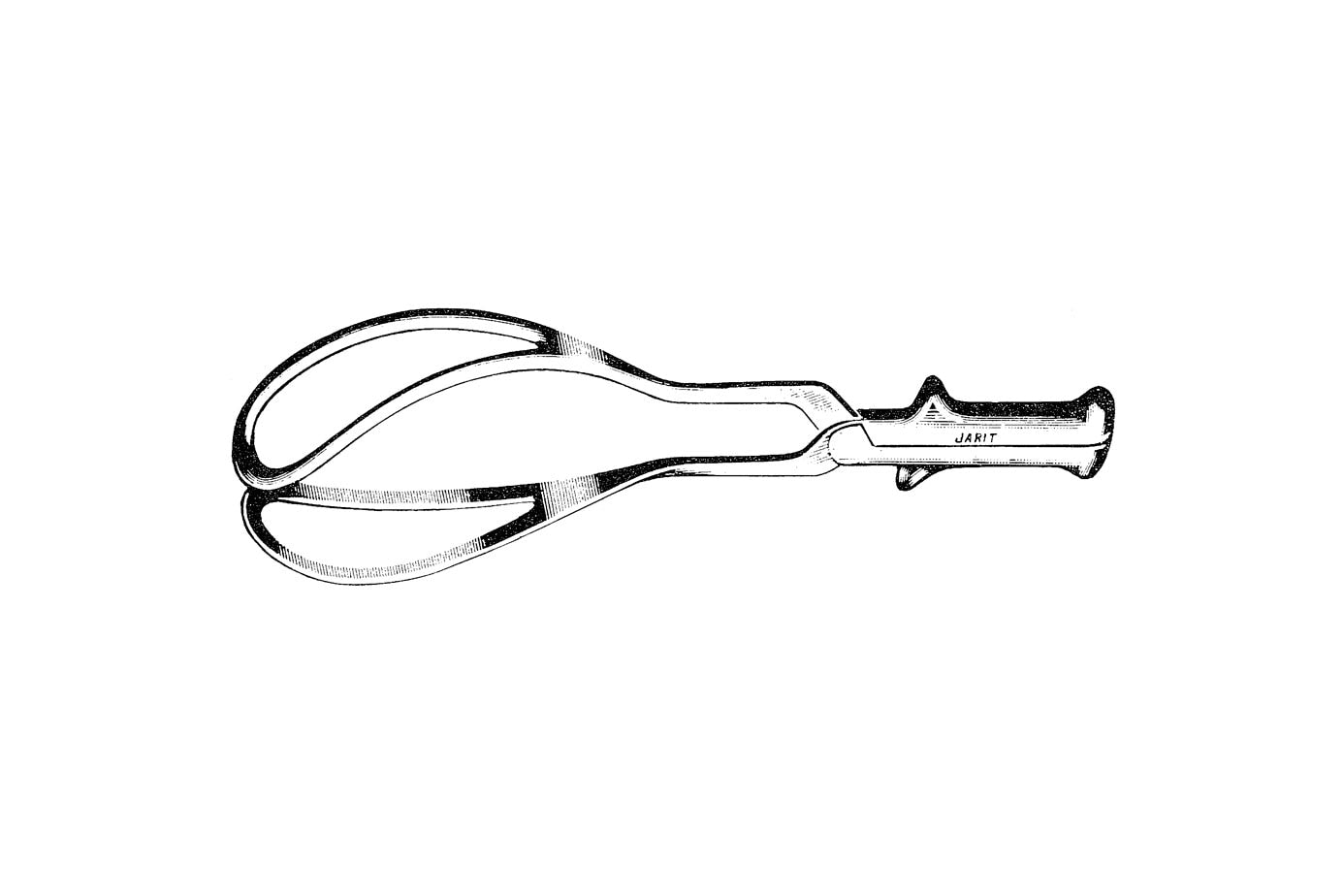 Simpson obstetrical forceps 30cm with fenestrated blades and English lock