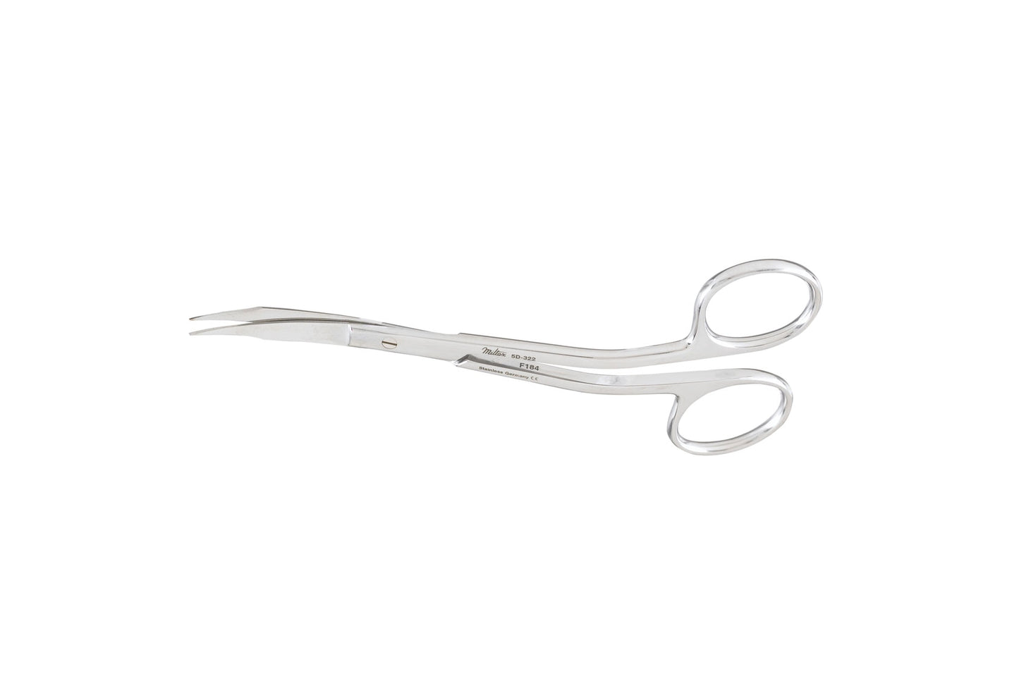 Goldman-Fox curved gum scissors 13cm with saw edge