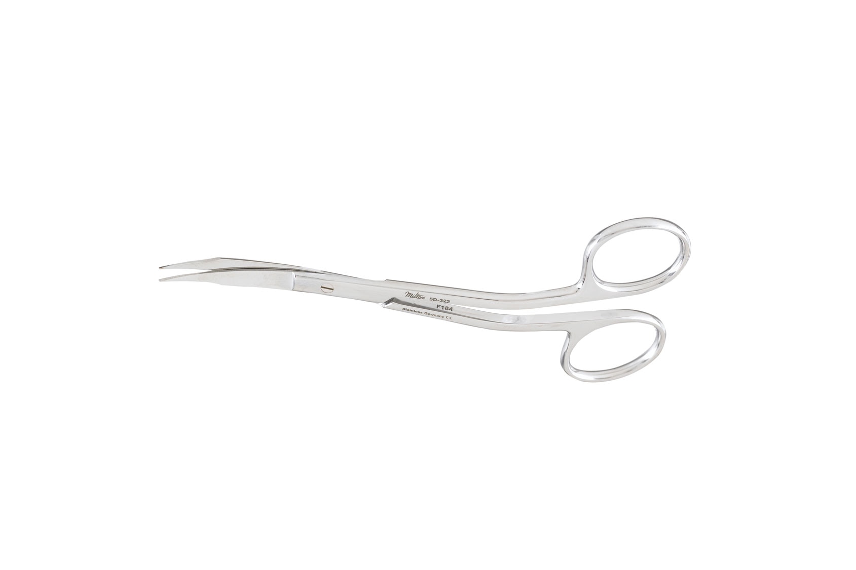 Goldman-Fox curved gum scissors 13cm with saw edge
